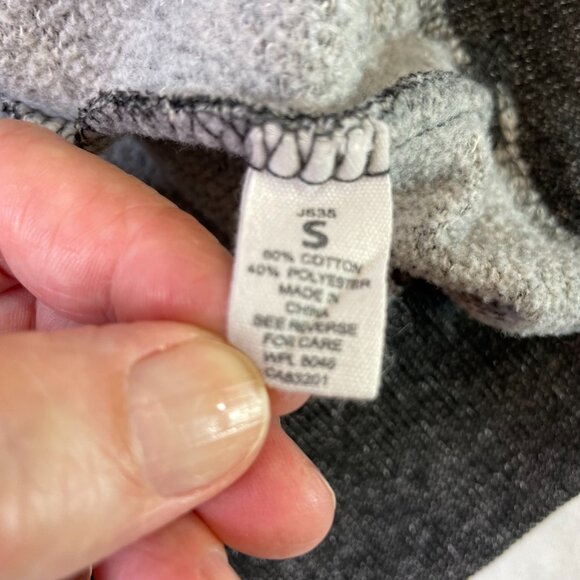 Reflex Boys Size S Hoodie Heather Gray White Trim Long Sleeves - Picture 6 of 7
